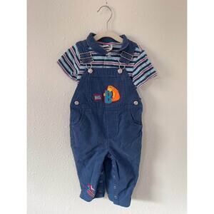 Vintage Disney Bear In The Big Blue House Complete Overall Set Size 18Months